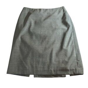 Ann Taylor Petite Gray Wool Blend Pencil‎ Skirt 0P